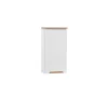 Armoire De Salle De Bains|Meublorama Meuble salle de bain ERMANO Chene clair et blanc brillant 35x70 cm 1 porte Meuble suspendu