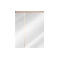 Stellameuble Meuble salle de bain miroir CAPRI OAK