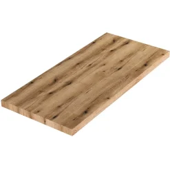 Kiamami Valentina Meuble Salle De Bain Plan Vasque 100Cm Chêne Naturel Effet Bois