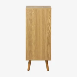 Sweeek Meuble salle de bain vintage décor bois frêne 1 tiroir 1 porte - Nepal