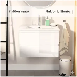 Mob-In Meuble simple vasque 60cm SORRENTO + vasque