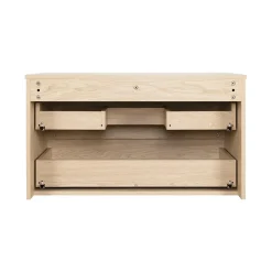 Meuble Vasque|Mob-In Meuble simple vasque SORRENTO décor chêne 80 cm
