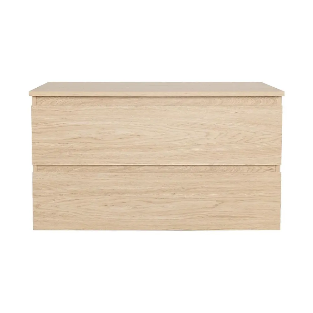 Meuble Vasque|Mob-In Meuble simple vasque SORRENTO décor chêne 80 cm