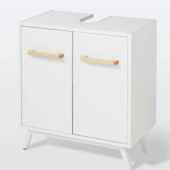 GoodHome Meuble sous lavabo à poser Ladoga L. 60 x H. 65 x P. 36 cm
