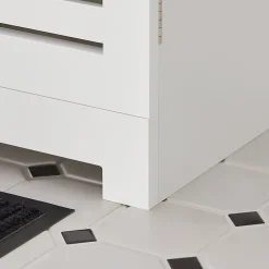 Meuble Sous Lavabo|Sobuy Meuble Sous Lavabo 2 étage 2 Portes Salle de Bain, BZR40-W,