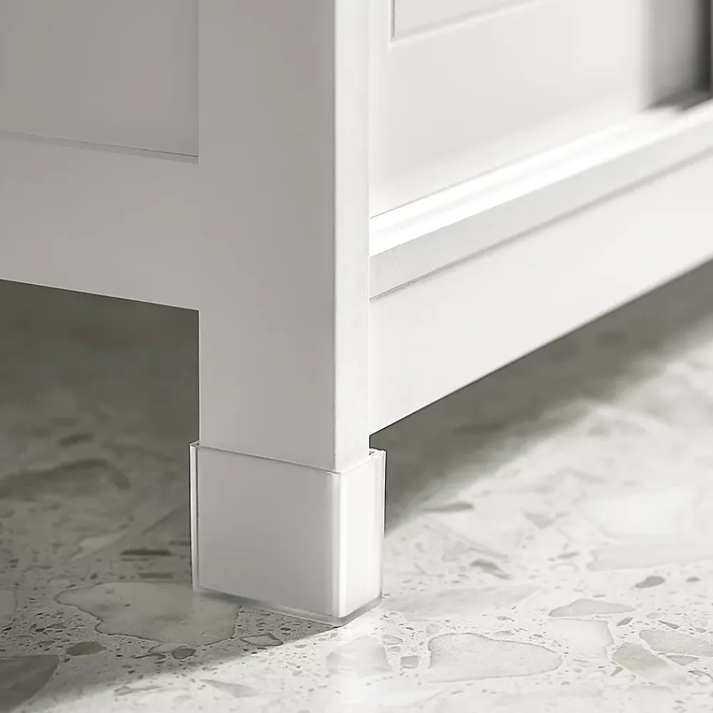 Meuble Sous-Vasque|Sobuy Meuble Sous Lavabo 1 étage et 2 Portes coulissantes, FRG128-W,