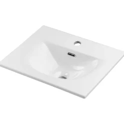Meuble Sous Lavabo|[En.Casa] Meuble sous lavabo avec vasque 50 x 57 x 39 cm chêne NEWPORT