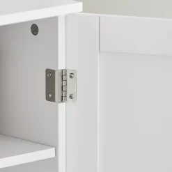 Sobuy Meuble Sous Lavabo Colonne Salle de Bain, BZR18-II-W,
