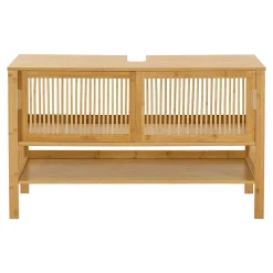 Meuble Sous Lavabo|[En.Casa] Meuble sous lavabo Hvaler bambou 60 x 100 x 45 cm en.casa