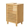 [En.Casa] Meuble sous lavabo Iveland bambou 60 x 40 x 30 cm en.casa