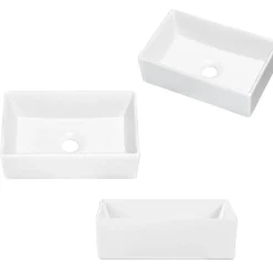 [En.Casa] Meuble sous lavabo NEWPORT 50 x 71 x 40 cm effet chêne noir en.casa