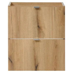 [En.Casa] Meuble sous lavabo NEWPORT 50 x 71 x 40 cm effet chêne noir en.casa