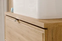 Meuble Sous Lavabo|Furnidea Meuble sous lavabo suspendu TERRA CREMONA chêne cremona 60 cm