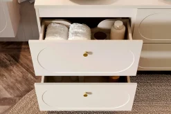 Otitec Meuble sous vasque - 60 cm - 2 tiroirs - SAND