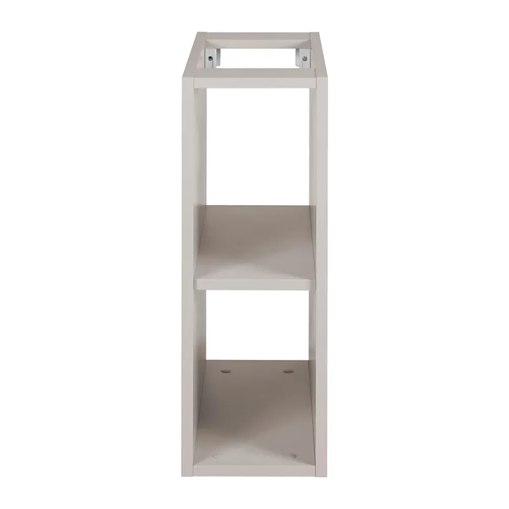 Furnidea Meuble sous vasque à 2 portes FLOW CACHEMIRE 120 cm avec 2 x l'étagères - extensions et plan