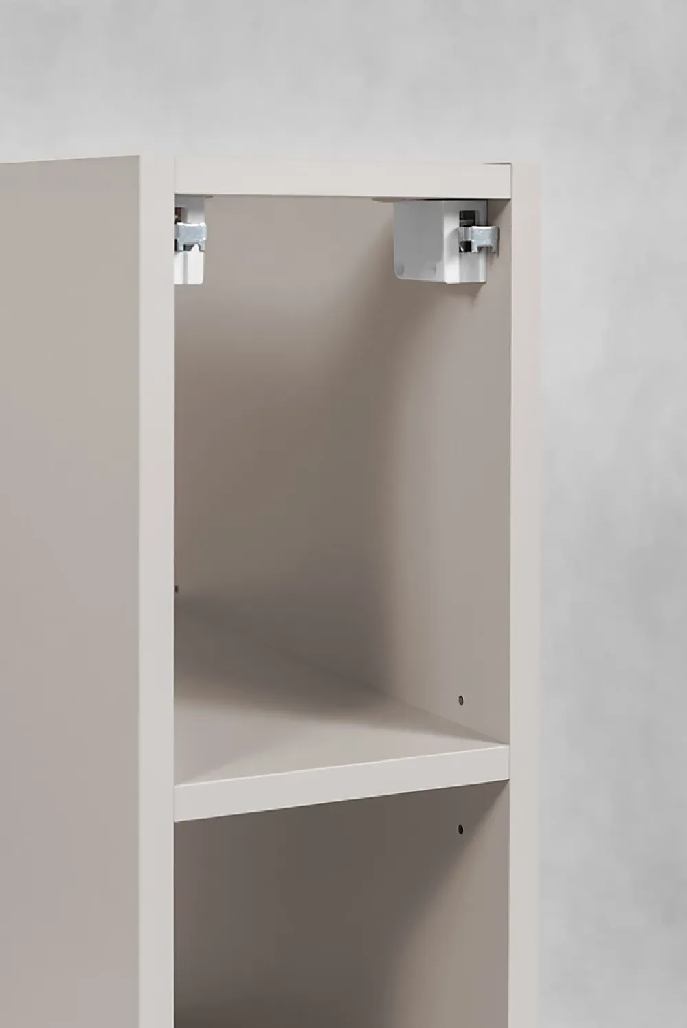 Furnidea Meuble sous vasque à 2 portes FLOW CACHEMIRE 120 cm avec 2 x l'étagères - extensions et plan