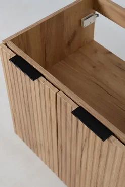 Meuble Vasque|Furnidea Meuble sous vasque à 2 portes FLOW CHÊNE 120 cm avec 2 x l'étagères - extensions et plan