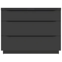 Meuble Buanderie| Meuble sous vasque à poser noir mat l.120 x H.88 x P.50 cm, Pamili
