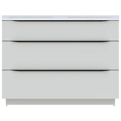 Meuble Buanderie|Meuble Sous-Vasque| Meuble sous vasque à poser blanc mat l.120 x H.88 x P.50 cm, Pamili