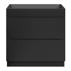 Meuble Buanderie|Meuble De Salle De Bains Faible Profondeur|GoodHome Meuble sous vasque à poser noir mat l.80 x H.82 x P.45 cm, Imandra