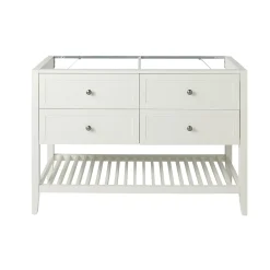 GoodHome Meuble sous vasque à poser 4 tiroirs blanc mat l.120 x H.80 x P.45 cm, Perma