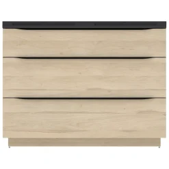 Meuble Buanderie|Meuble Sous-Vasque| Meuble sous vasque à poser effet bois l.120 x H.88 x P.50 cm, Pamili