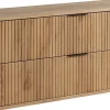 Meuble Vasque|Furnidea Meuble sous vasque à suspendre GLAMOUR CHÊNE CRAFT D'OR 120 cm
