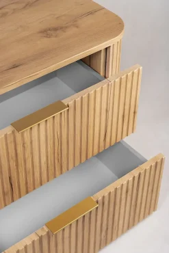 Meuble Vasque|Furnidea Meuble sous vasque à suspendre GLAMOUR CHÊNE CRAFT D'OR 120 cm
