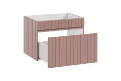 Furnidea Meuble sous vasque à suspendre ICONIC rose 60 cm