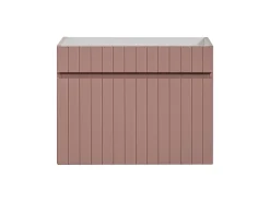 Furnidea Meuble sous vasque à suspendre ICONIC rose 60 cm