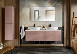 Furnidea Meuble sous vasque à suspendre ICONIC rose 60 cm