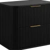 Furnidea Meuble sous vasque à suspendre GLAMOUR NOIR 60 cm