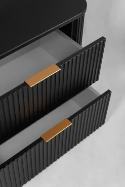 Furnidea Meuble sous vasque à suspendre GLAMOUR NOIR 60 cm