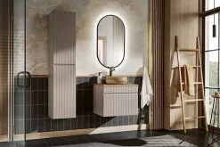 Meuble Sous Lavabo|Furnidea Meuble sous vasque à suspendre ICONIC CASHEMIRE 60 cm