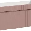 Meuble Sous Lavabo|Furnidea Meuble sous vasque à suspendre ICONIC rose 100 cm