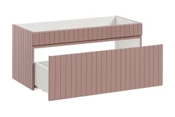 Meuble Sous Lavabo|Furnidea Meuble sous vasque à suspendre ICONIC rose 100 cm