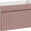 Furnidea Meuble sous vasque à suspendre ICONIC rose 80 cm