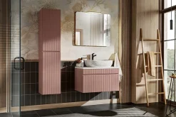 Furnidea Meuble sous vasque à suspendre ICONIC rose 80 cm