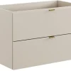 Furnidea Meuble sous vasque à suspendre DALIA CACHEMIRE 80 cm