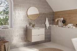 Furnidea Meuble sous vasque à suspendre DALIA CACHEMIRE 60 cm