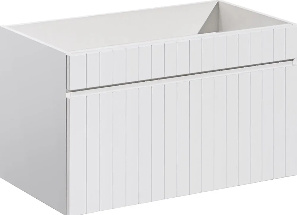 Furnidea Meuble sous vasque à suspendre ICONIC blanc 80 cm