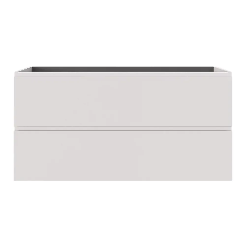 Meuble Sous-Vasque|GoodHome Meuble sous vasque 2 tiroirs avec poignées intégrées l.120 x H.60 x P.45 cm beige cachemire Kentia