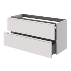 Meuble Sous-Vasque|GoodHome Meuble sous vasque 2 tiroirs avec poignées intégrées l.120 x H.60 x P.45 cm beige cachemire Kentia