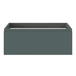 GoodHome Meuble sous vasque 1 tiroir avec poignée intégrée l.80 x H.30 x P.45 cm vert forêt Kentia