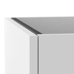 Meuble Sous-Vasque|GoodHome Meuble sous vasque 2 tiroirs sans poignées l.120 x H.60 x P.45 cm blanc mat Kentia