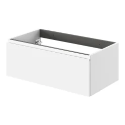 Meuble Sous-Vasque|GoodHome Meuble sous vasque 1 tiroir avec poignée intégrée l.80 x H.30 x P.45 cm blanc mat Kentia
