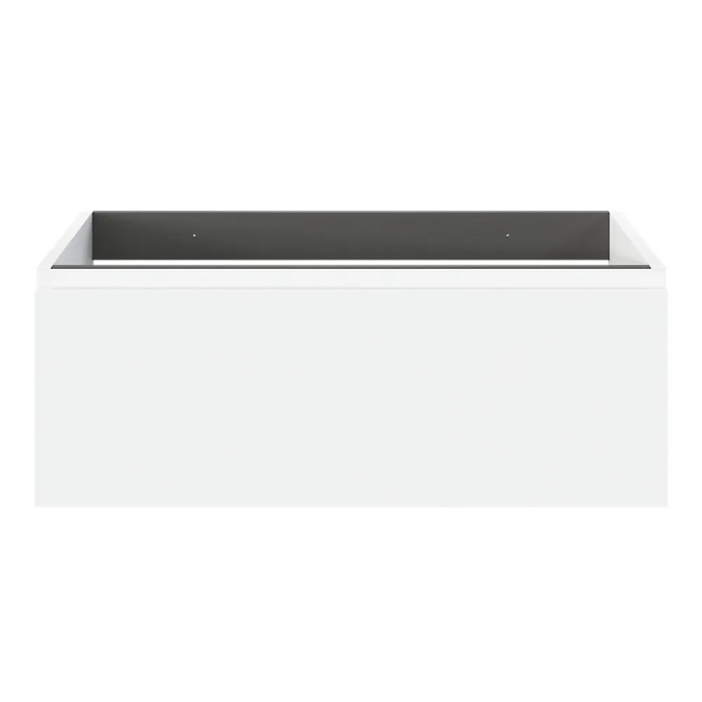 Meuble Sous-Vasque|GoodHome Meuble sous vasque 1 tiroir avec poignée intégrée l.80 x H.30 x P.45 cm blanc mat Kentia