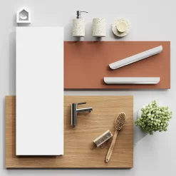 Meuble Sous-Vasque|GoodHome Meuble sous vasque 1 tiroir avec poignée intégrée l.80 x H.30 x P.45 cm blanc mat Kentia