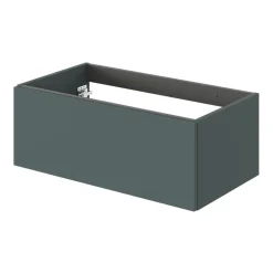 Meuble Sous-Vasque|GoodHome Meuble sous vasque 1 tiroir sans poignée l.80 x H.30 x P.45 cm vert forêt Kentia