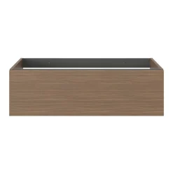 Meuble Sous-Vasque|GoodHome Meuble sous vasque 1 tiroir sans poignée l.100 x H.30 x P.45 cm effet noyer Kentia
